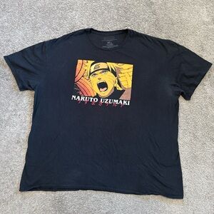 Naruto Uzumaki Black T-Shirt